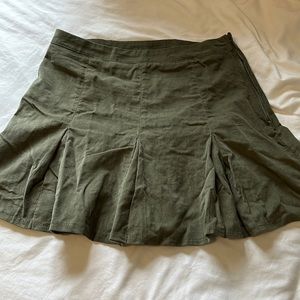 Green Corduroy skirt
